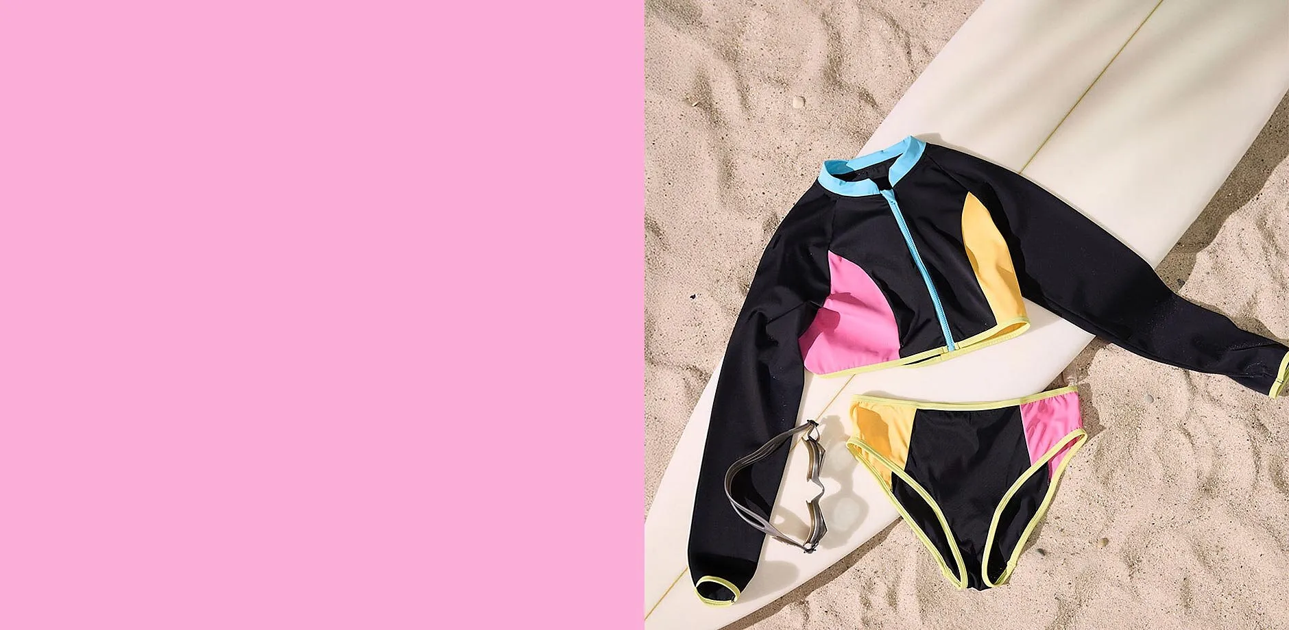 Bademote til barn. Moderne, langermet bikini