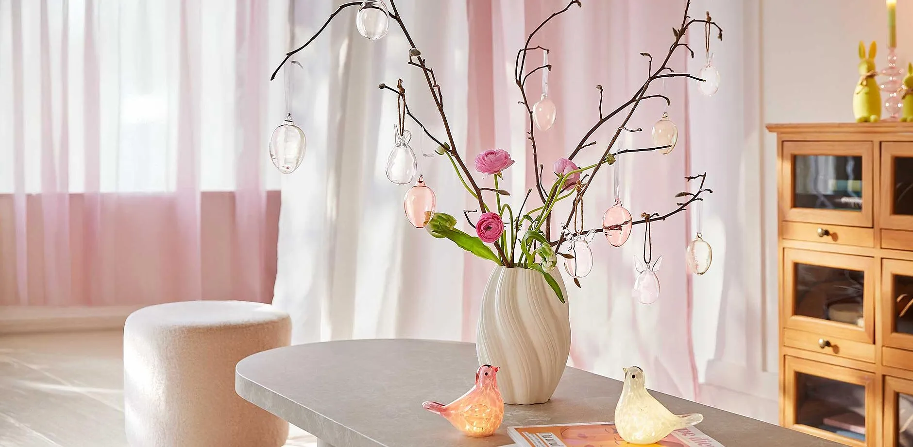 Flott påskedekorasjon.