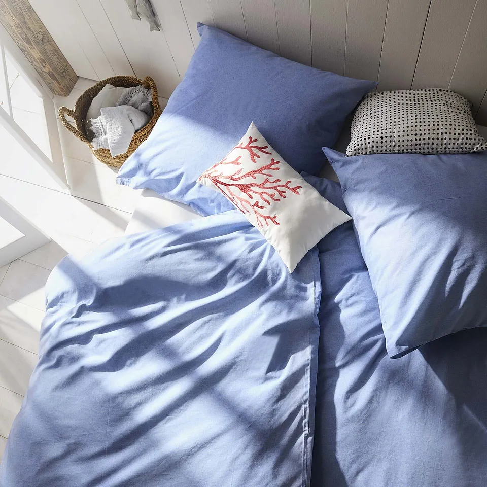 Heisenberg_FutureUse - Linon-sengesett i linstil - lyseblå