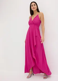 Kjole i omslagsstil med lengre bakstykke, bonprix Kjole i omslagsstil med lengre bakstykke, bonprix