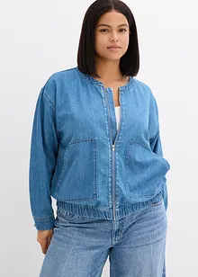 Bomberjakke i denim, bonprix Bomberjakke i denim, bonprix