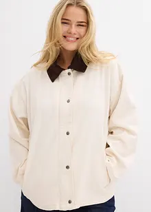 Lett twilljakke med krage i kordfløyel, bonprix Lett twilljakke med krage i kordfløyel, bonprix