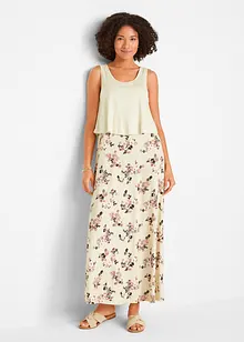 Trikot-maxikjole med Layer-look av strikket materiale, bonprix Trikot-maxikjole med Layer-look av strikket materiale, bonprix