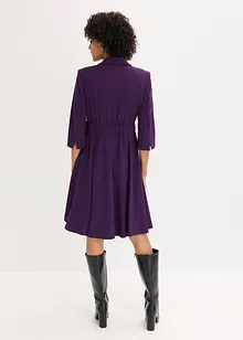 Blazerkjole med utskrådd skjørt, bonprix Blazerkjole med utskrådd skjørt, bonprix