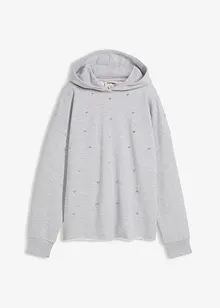 Oversized hettegenser med stenpynt, bonprix Oversized hettegenser med stenpynt, bonprix