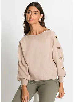 Genser med knapper, bonprix Genser med knapper, bonprix