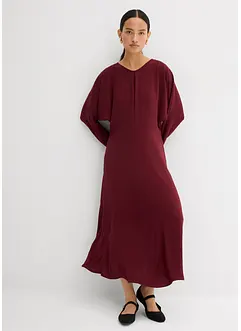 Midikjole med drapering, bonprix Midikjole med drapering, bonprix
