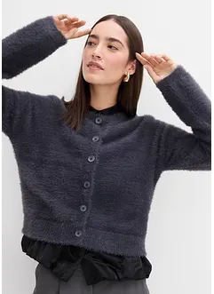 Cardigan i fjærgarn i viskosemiks, bonprix Cardigan i fjærgarn i viskosemiks, bonprix