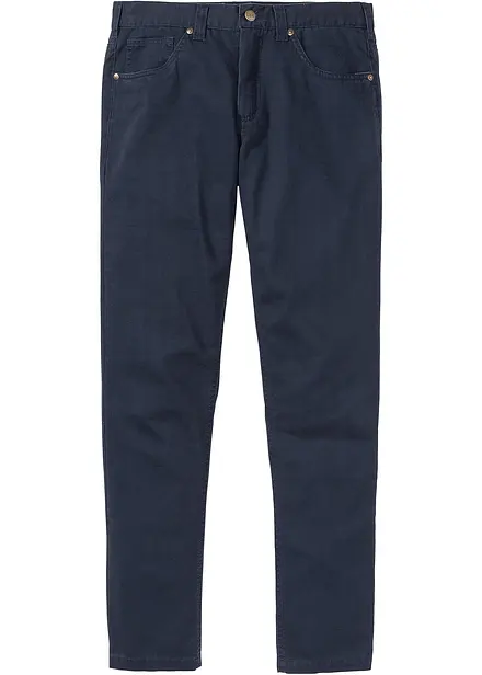 Regular Fit-twillbukse i 100% bomull, Straight