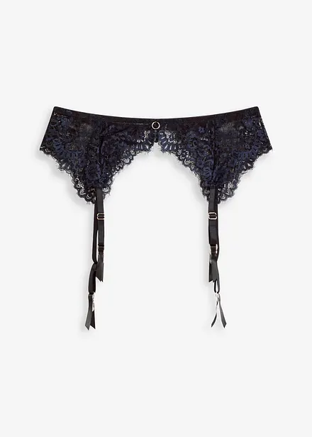 Strømpeholder i delikat Eyelash-blondemateriale