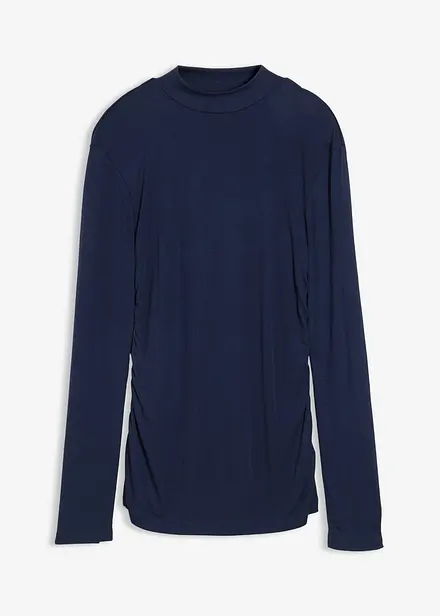 Ribbestrikket topp med rynking