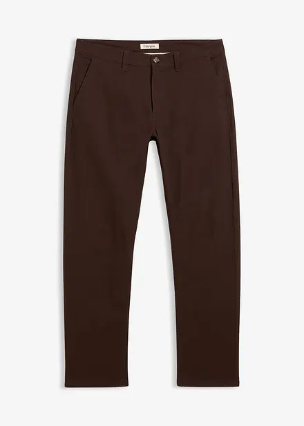 Relaxed Fit stretch-chinos med økologisk bomull, Straight