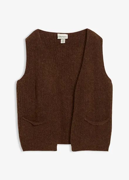 Grovstrikket  vest av alpakkaull