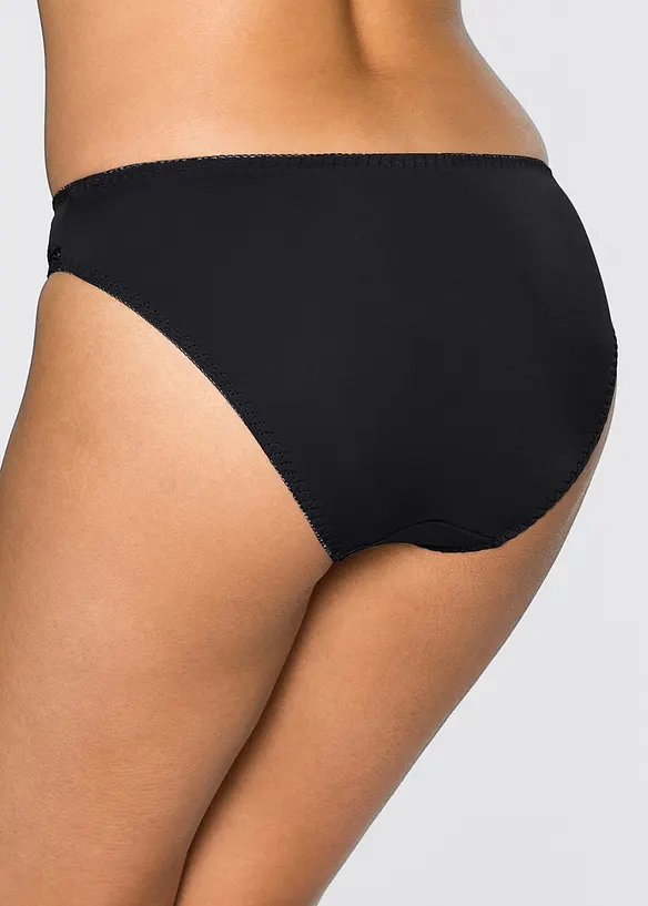 Truse med nydelig broderi (2-pack), bonprix