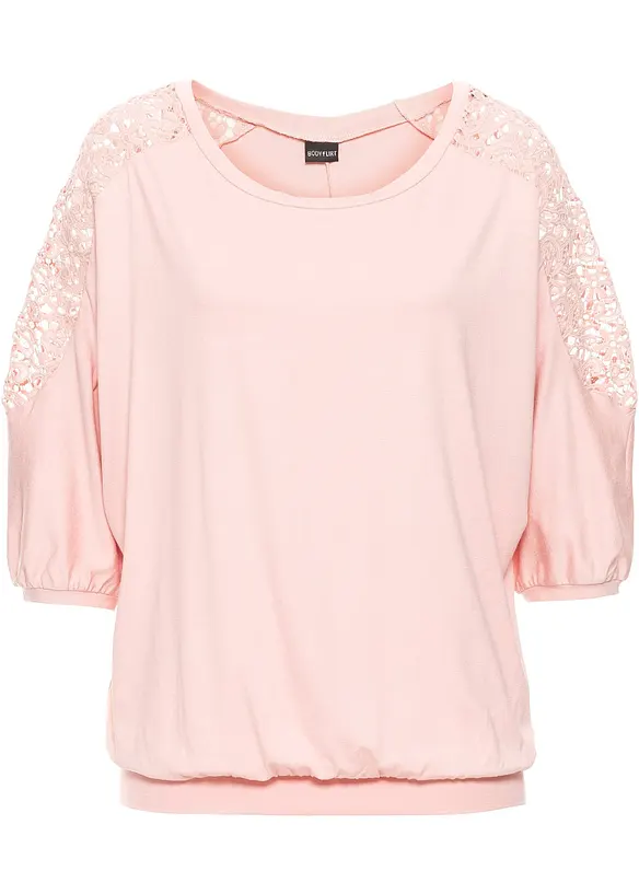 Oversized topp i viskosemiks, bonprix