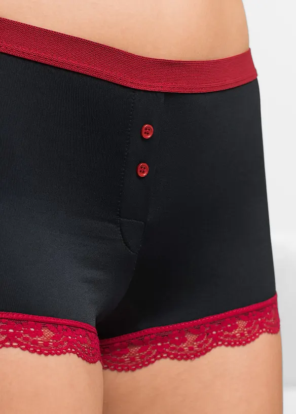 Dame-boxer i mikrofiber til dame ( 3-pack) , bonprix