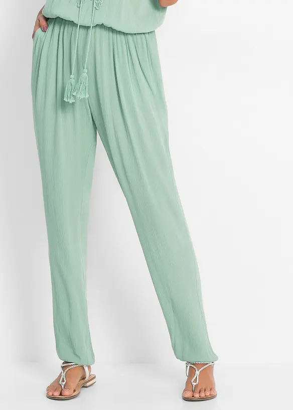 Jumpsuit i strukturert viskose, bonprix