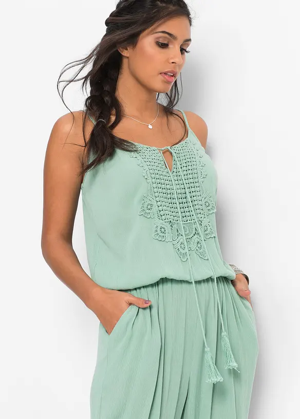 Jumpsuit i strukturert viskose, bonprix