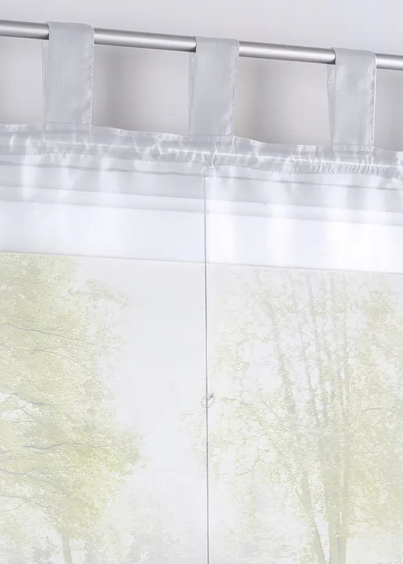 Transparent liftgardin i ensfarget utførelse, bonprix
