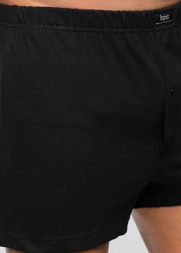 Vid boksershorts i bomullsjersey (3-pack), bonprix