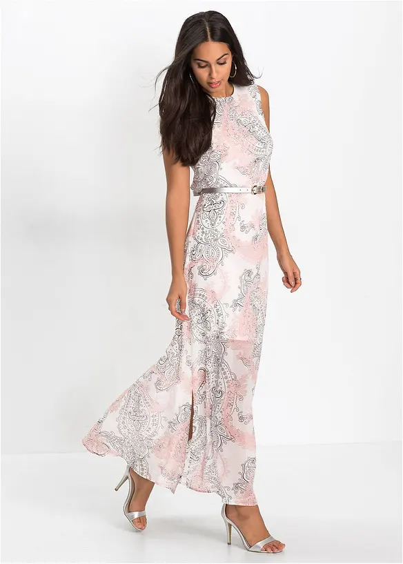 Lang chiffonkjole, bonprix