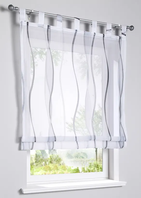 Liftgardin med bølgemønster, med resirkulert polyester, bonprix