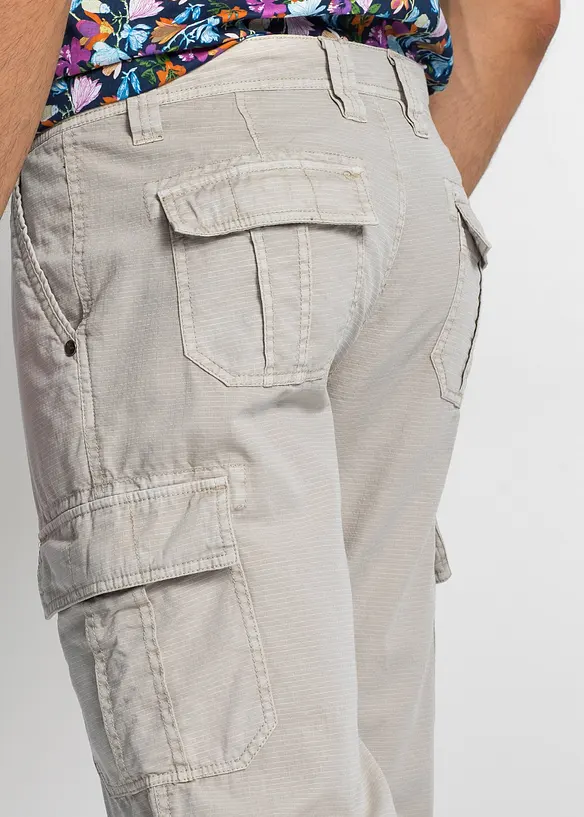 Regular Fit-cargo-bermudashorts i 100% bomull, lang, bonprix