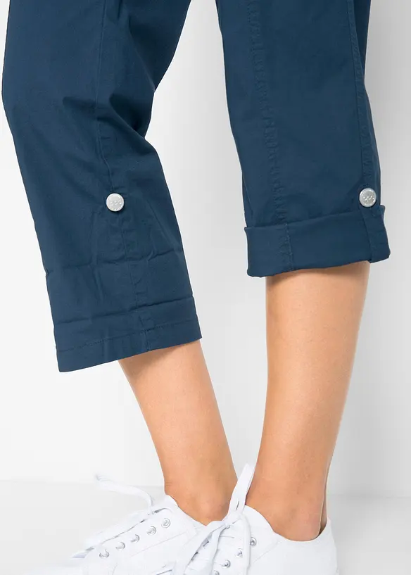 Cargo-bukse med stretch - 3/4 lang, bonprix