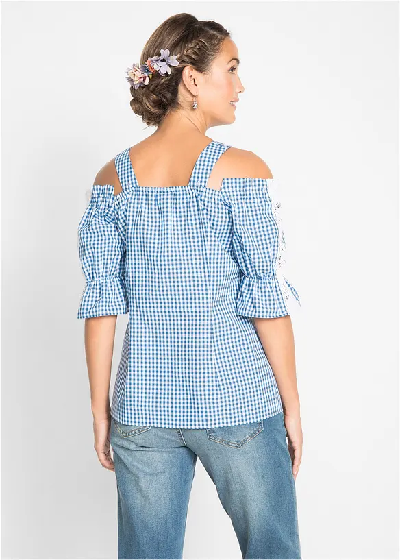 Draktbluse, halvlang arm, bonprix