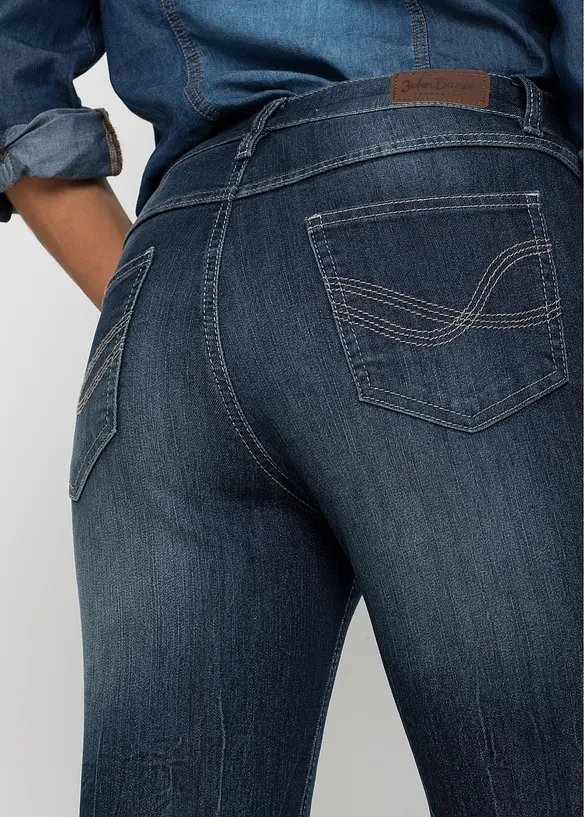 Bootcut-jeans High Waist, Komfort-Stretch, bonprix