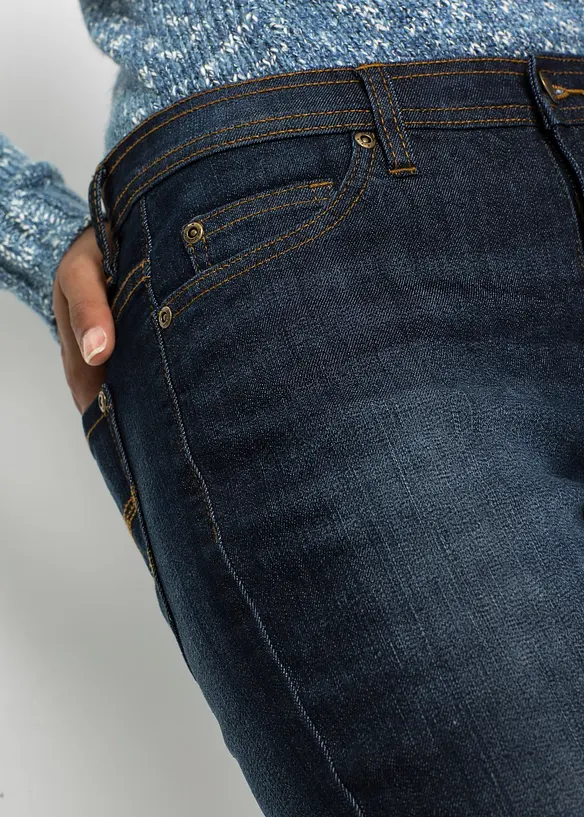 Mom-jeans Mid Waist, Komfort-Stretch, bonprix