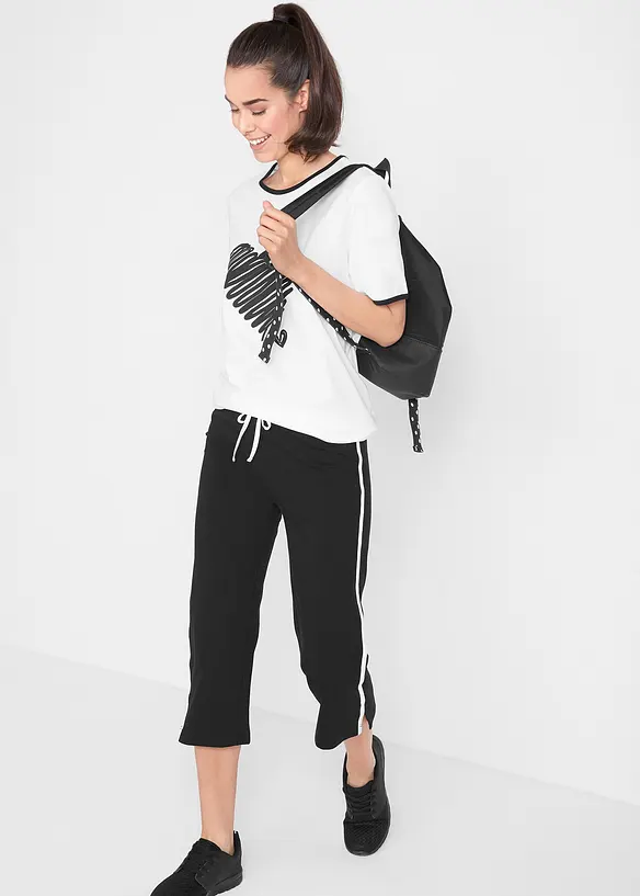 Lang topp, kortermet (2-pack), bonprix