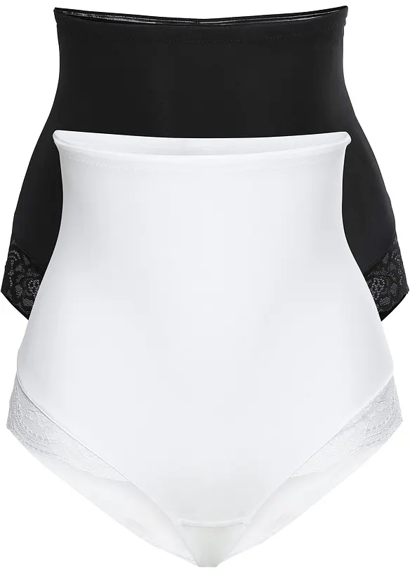 Shape-truse med høy midje, lett formende (2-pack), bonprix