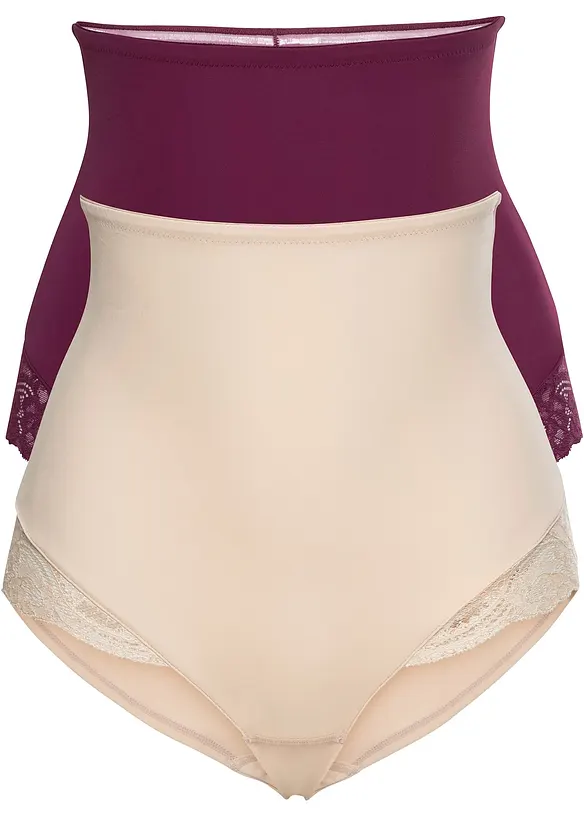 Shape-truse med høy midje, lett formende (2-pack), bonprix