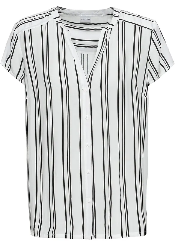 Kortermet bluse i 100% viskose, bonprix