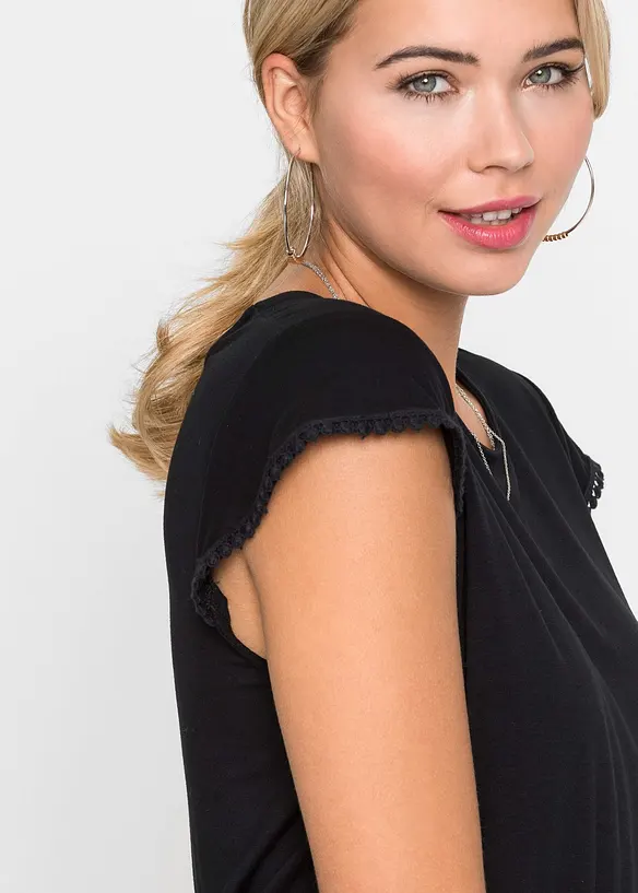 Midi-jerseykjole i klimasmart viskose med elastan, bonprix