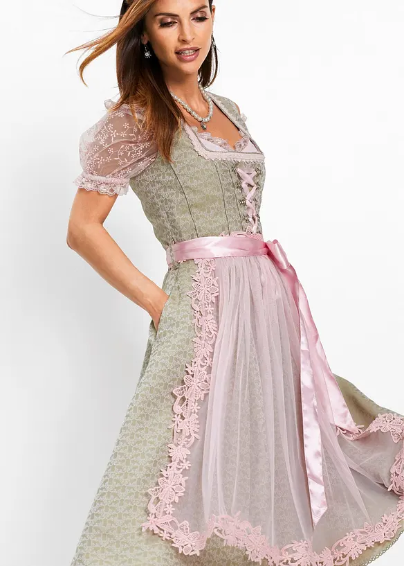 Dirndl med perler (2-delt sett), bonprix