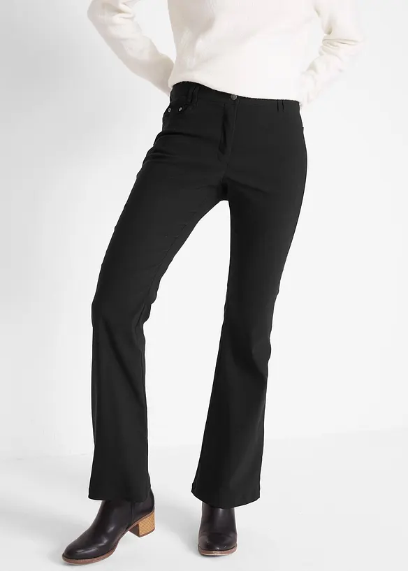 Stretch-bukse med viskose, bonprix