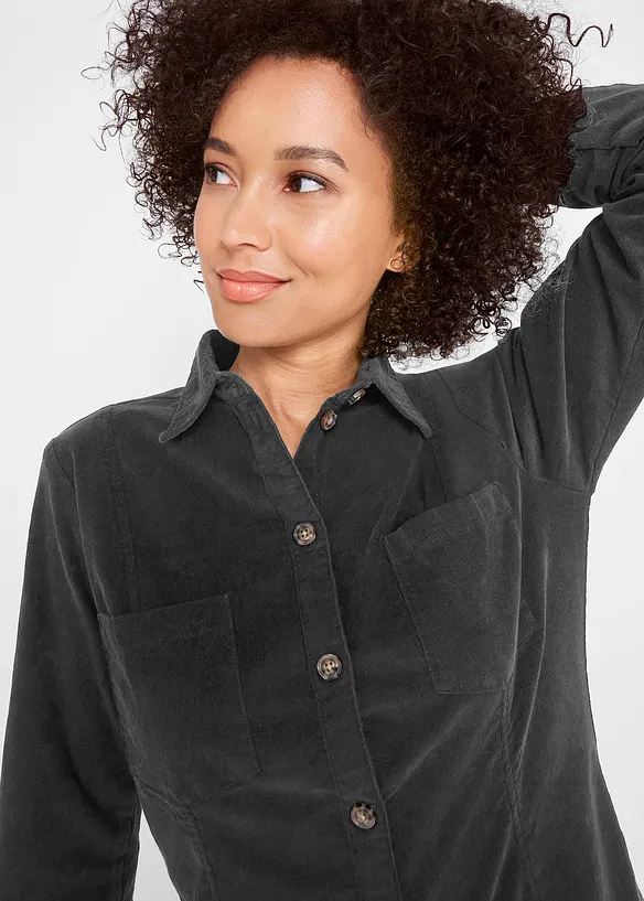 Stretchkjole i cordfløyel, bonprix