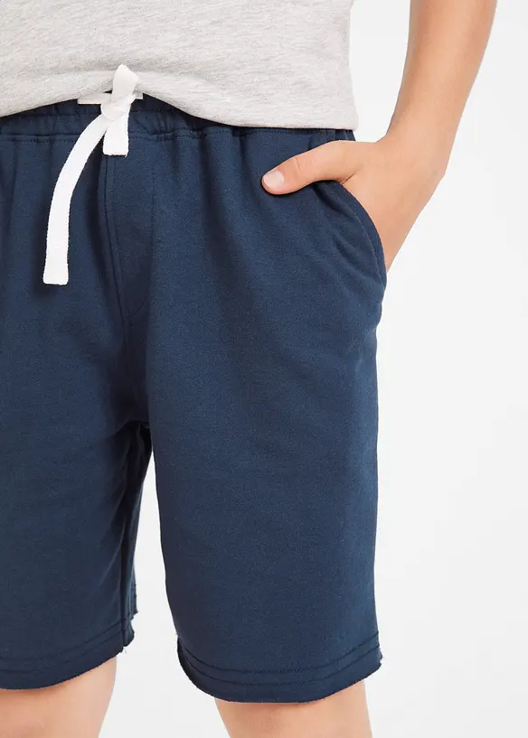 Trikot-bermudashorts i myk bomullsmiks (2-pack), bonprix