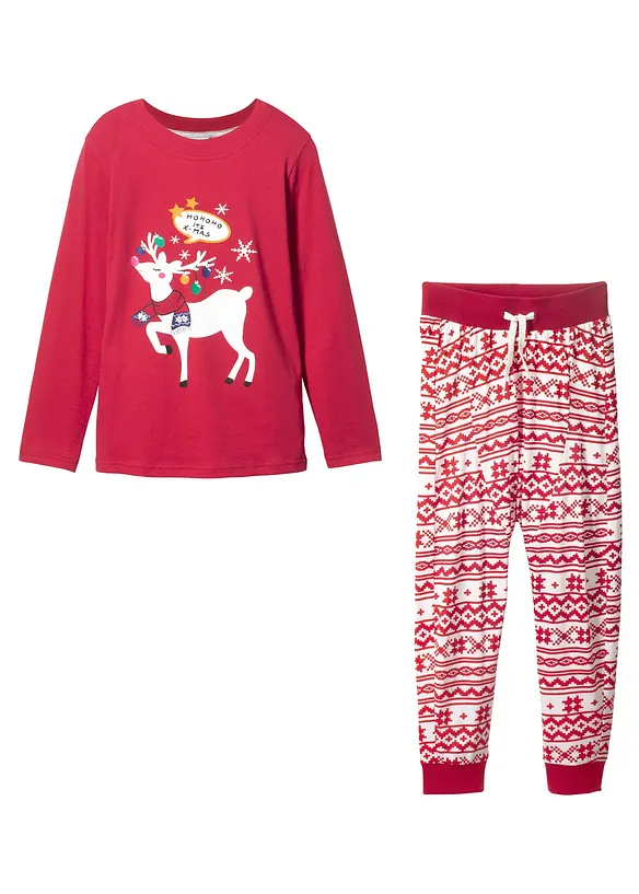 Pyjamas i myk bomull (2-delt sett), bonprix