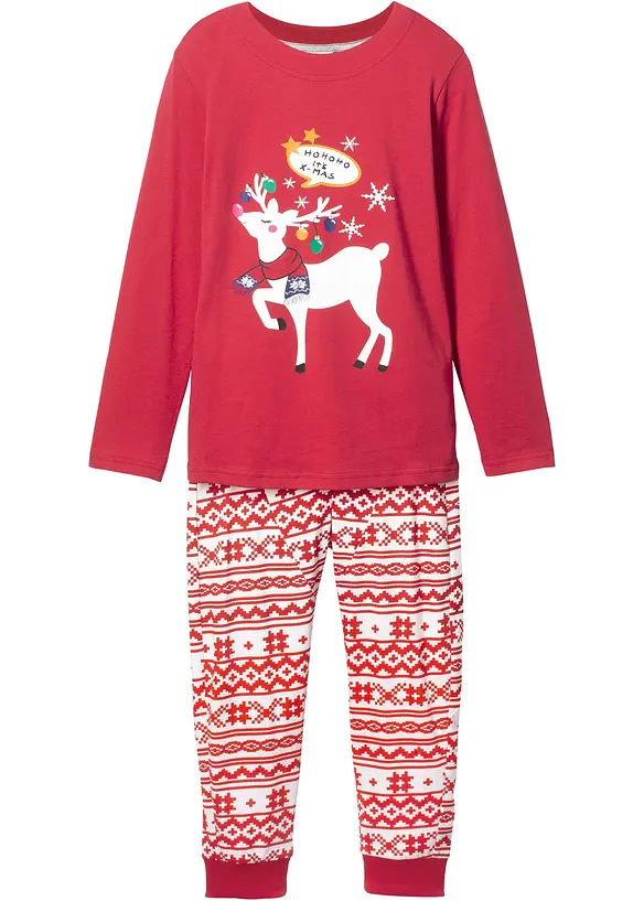 Pyjamas i myk bomull (2-delt sett), bonprix