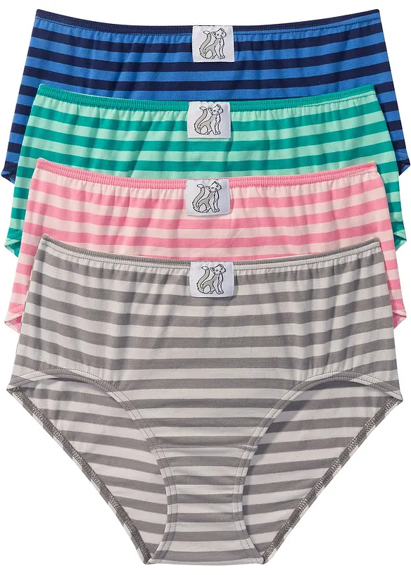 Høy truse (4-pack), bonprix