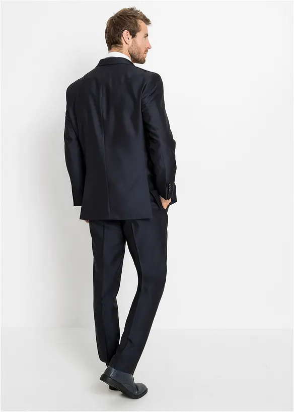 Dress (4-delt sett): blazer, bukse, vest, slips, Regular Fit, bonprix