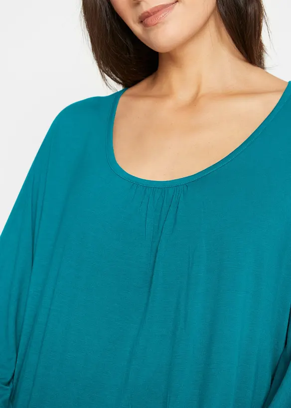 Topp i viskose med flaggermusermer, bonprix