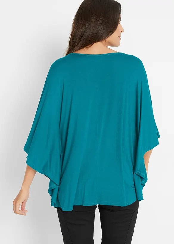 Topp i viskose med flaggermusermer, bonprix