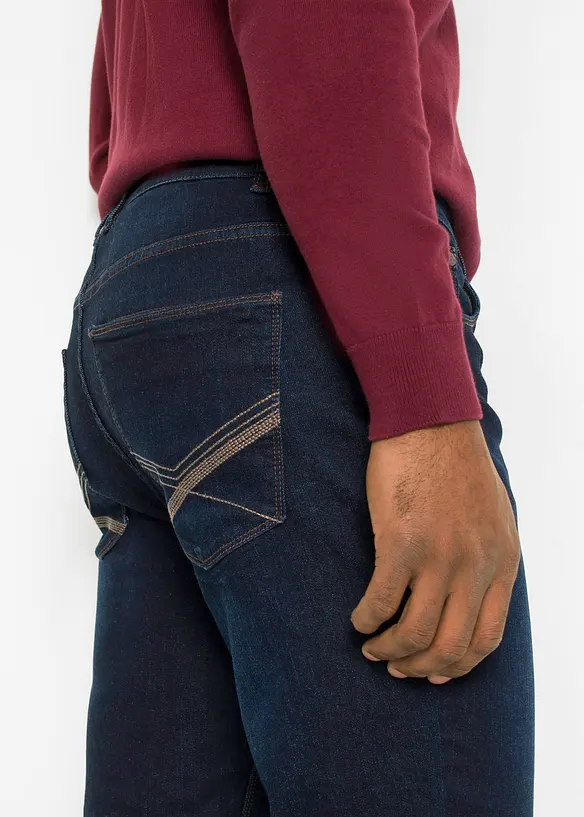 Regular Fit-jeans med multi-stretch, komfortlinning, Straight, bonprix