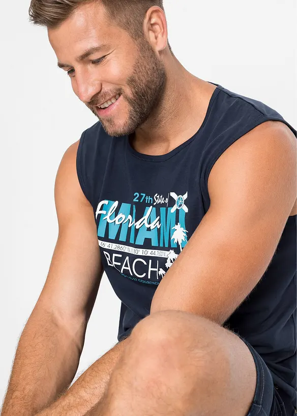 Singlet i 100% økologisk bomull, bonprix