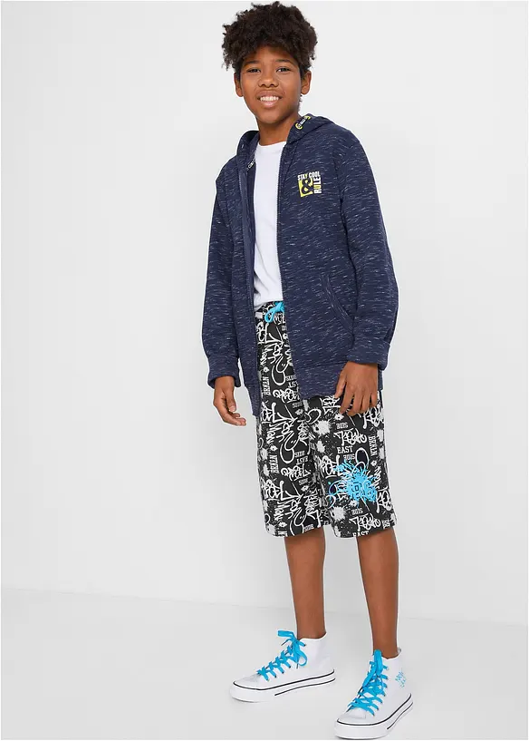 Sweat bermudashorts i 100% økologisk bomull, bonprix