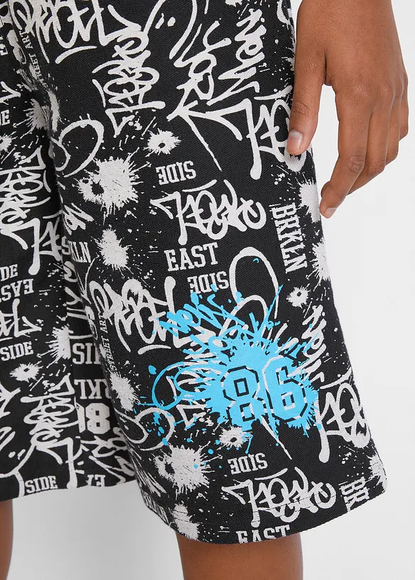 Sweat bermudashorts i 100% økologisk bomull, bonprix